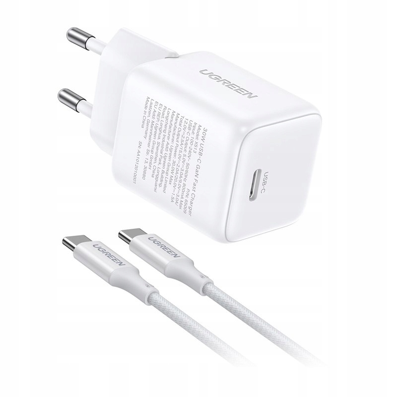 Ładowarka sieciowa Ugreen X513 30W GaN 1X Usb-c (biała)