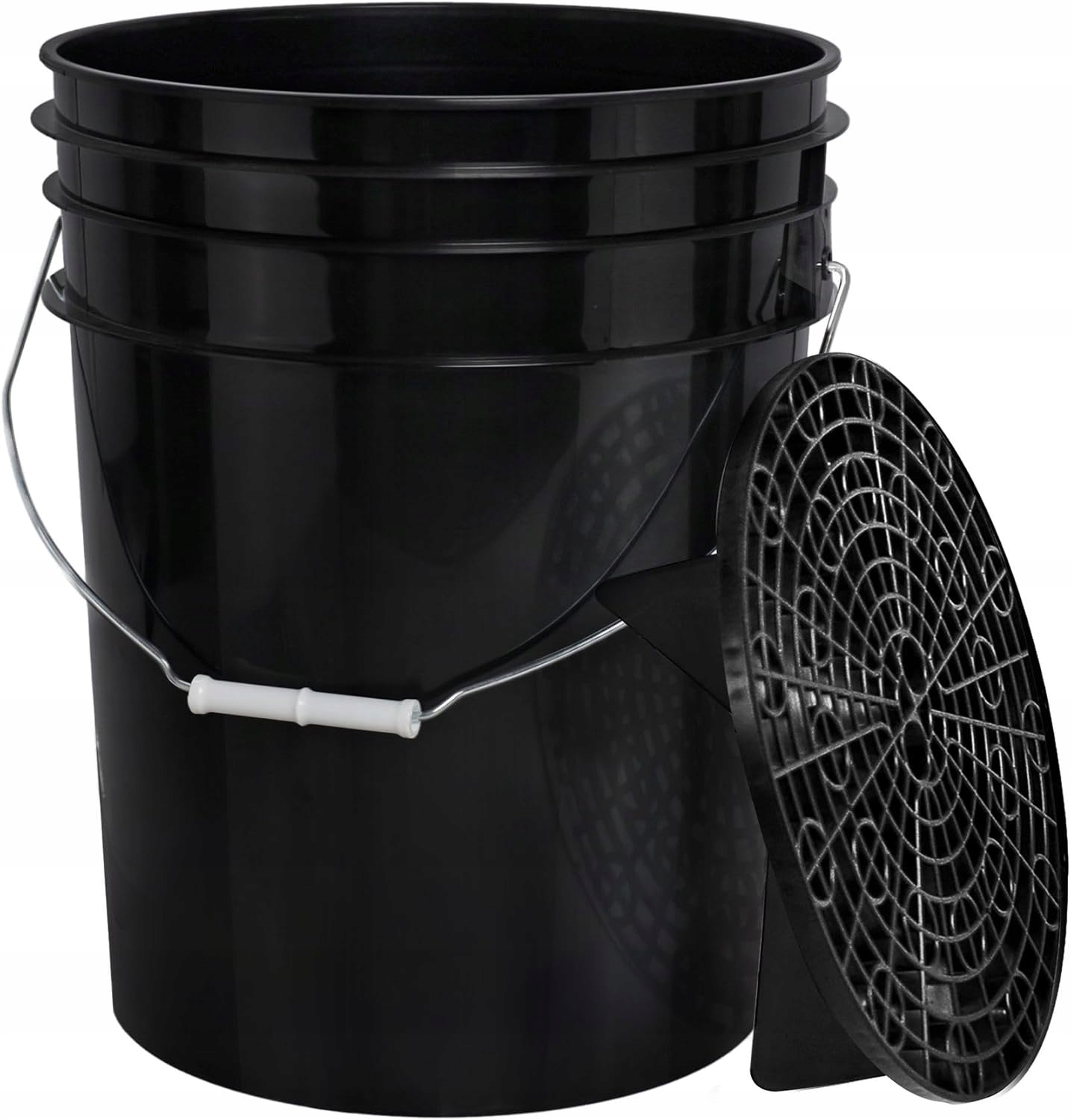 BenBow Wiadro do mycia 20 litrów z sitkiem na brud czarne idealne do my