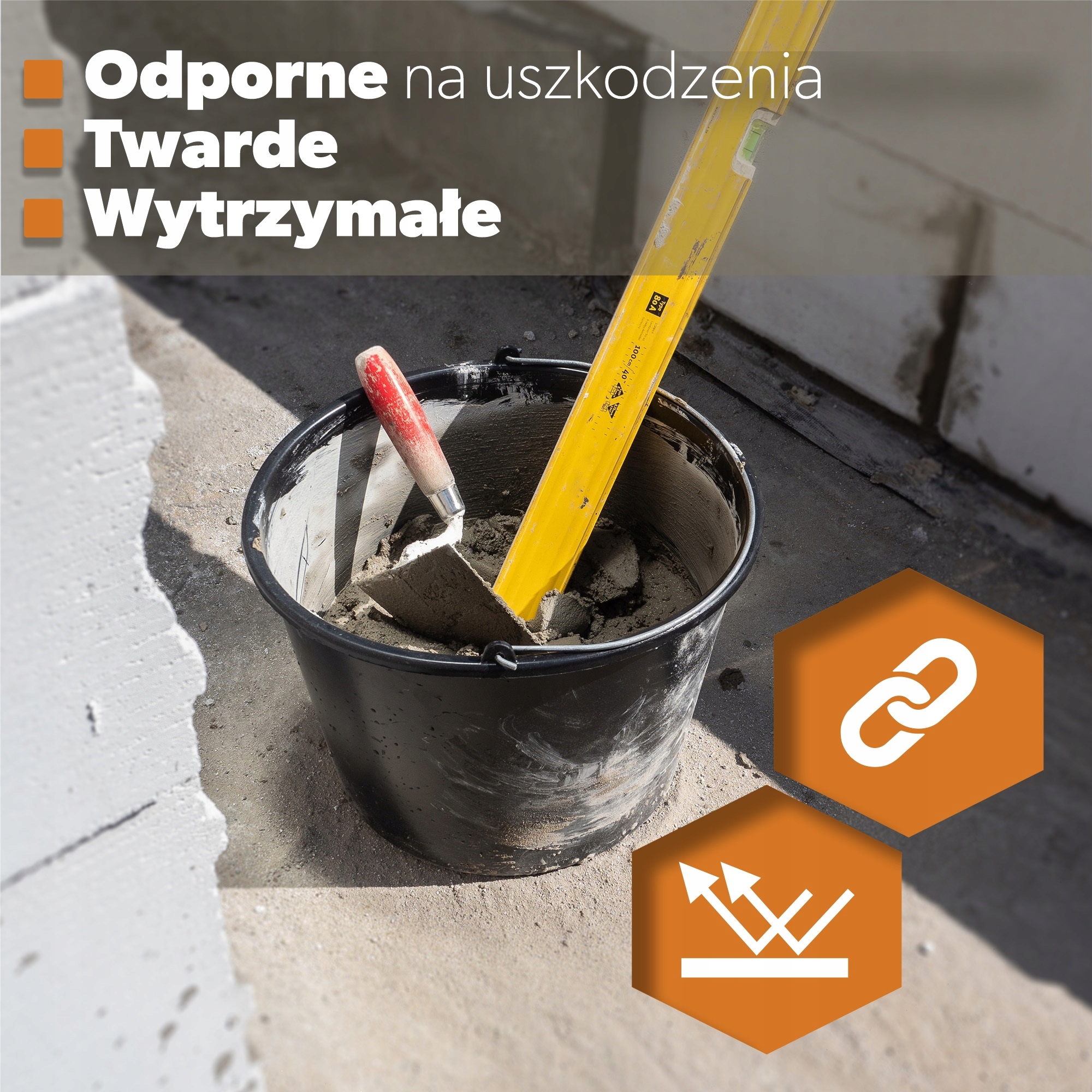 WIADRO BUDOWLANE Z RĄCZKĄ PLASTIKOWE OKRĄGŁE 12L Pojemność 12 l