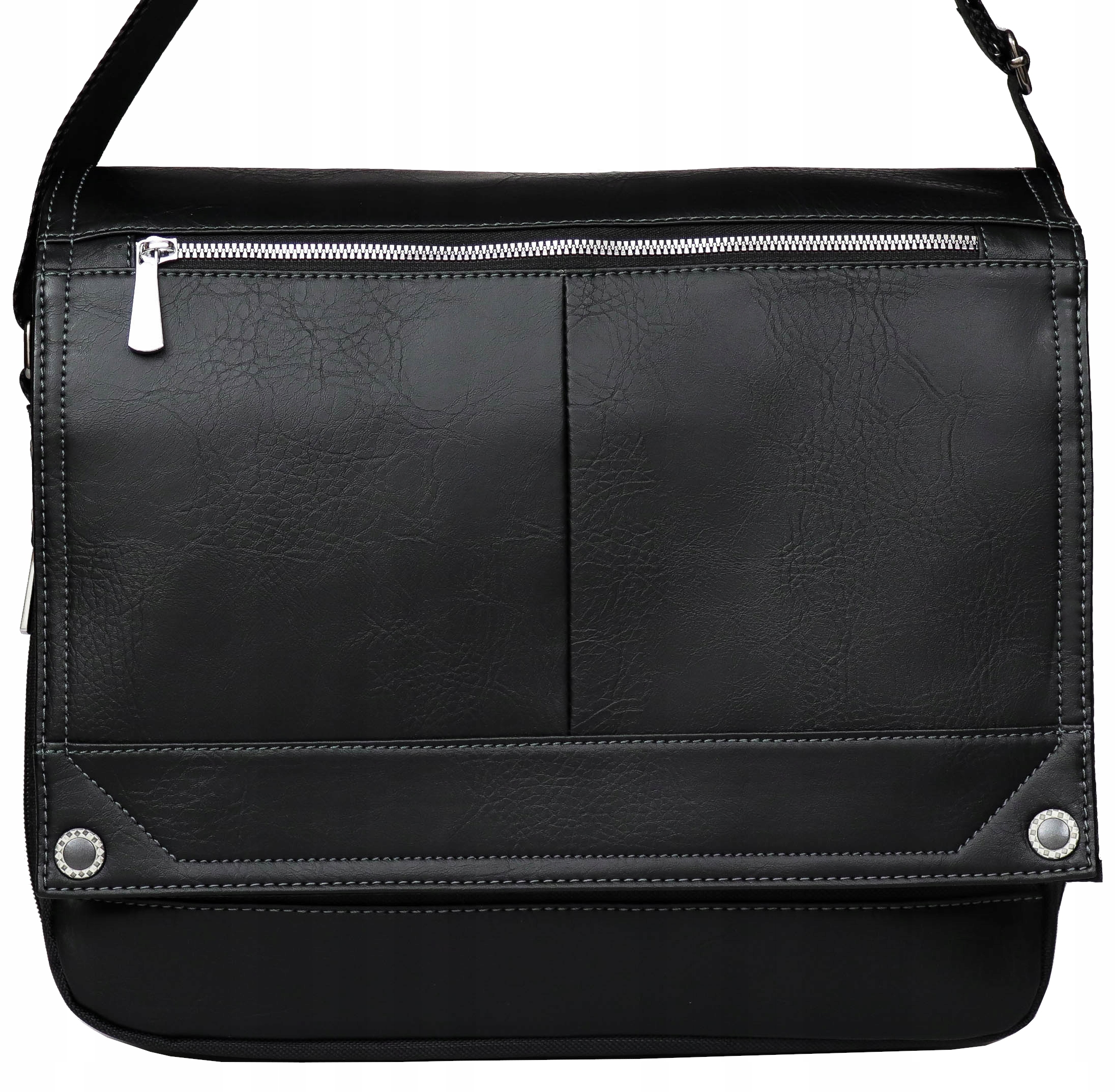 TORBA FIRMOWA ELIOX MĘSKA NA RAMIĘ DO PRACY SZKOŁY Materiał dominujący skóra ekologiczna