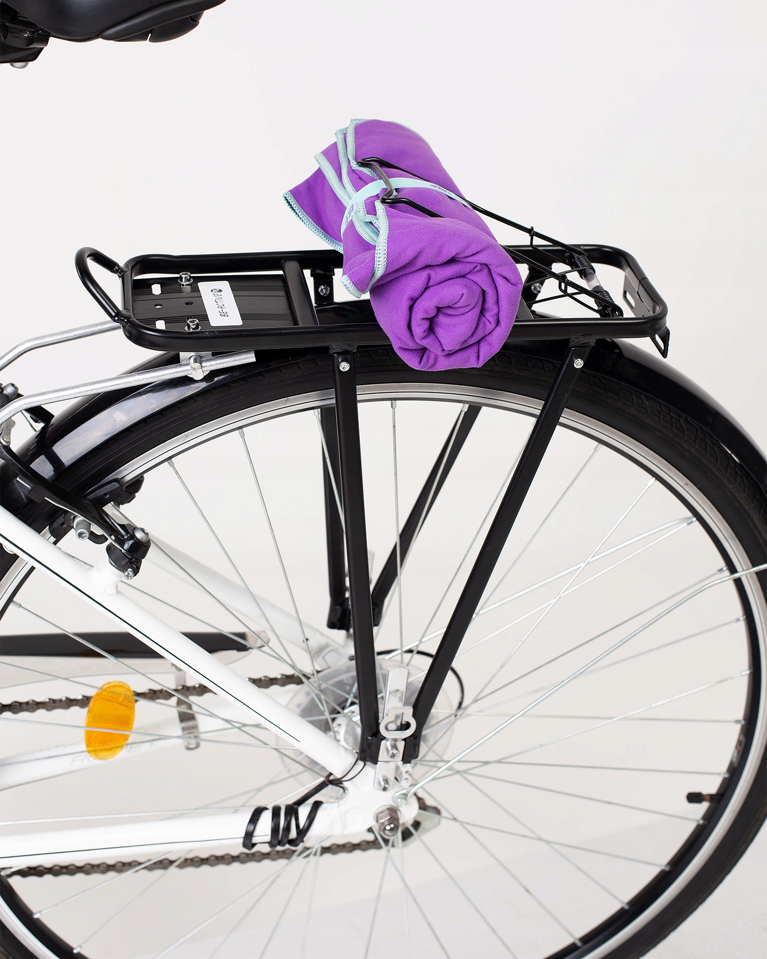 BAGAŻNIK ROWEROWY TYLNY ALUMINIOWY MOCNY NA ROWER UNIWERSALNY DO 35KG Szerokość produktu 13 cm