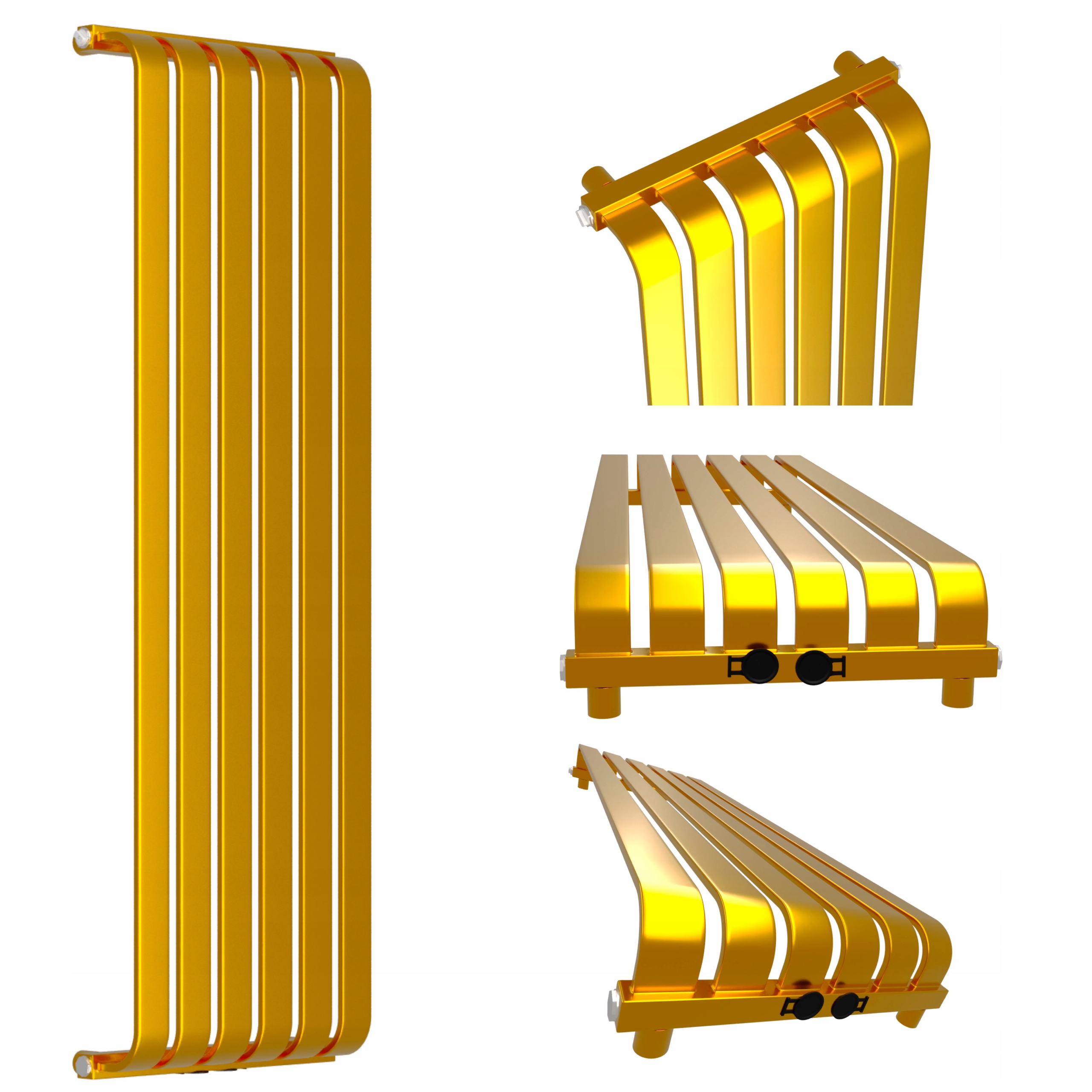 Dekorativní radiátor Amari 1400x395 Zlatý