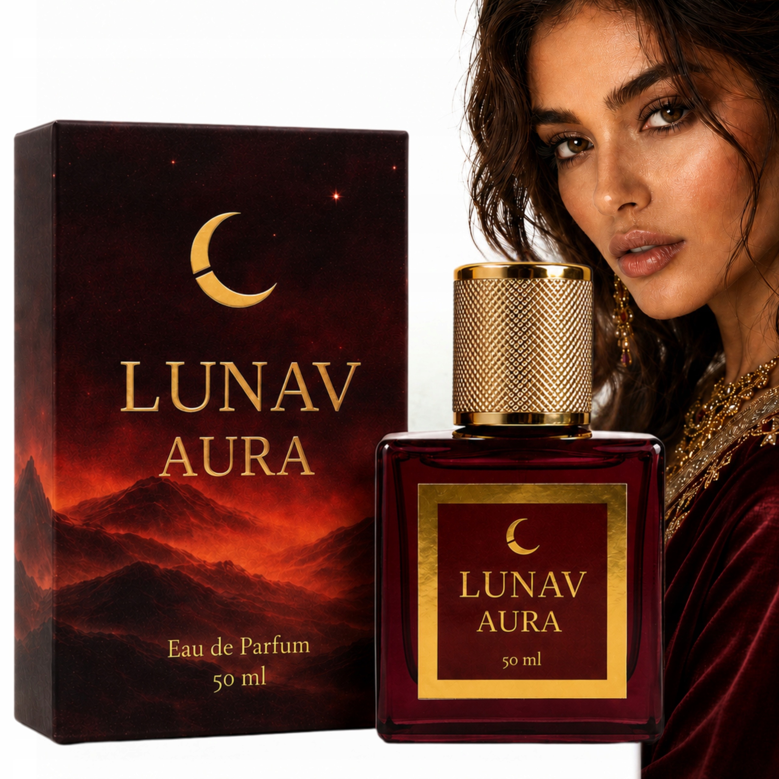 Perfumy damskie arabskie Lunav Aura Trwałe Orientalne Wyraziste Edp