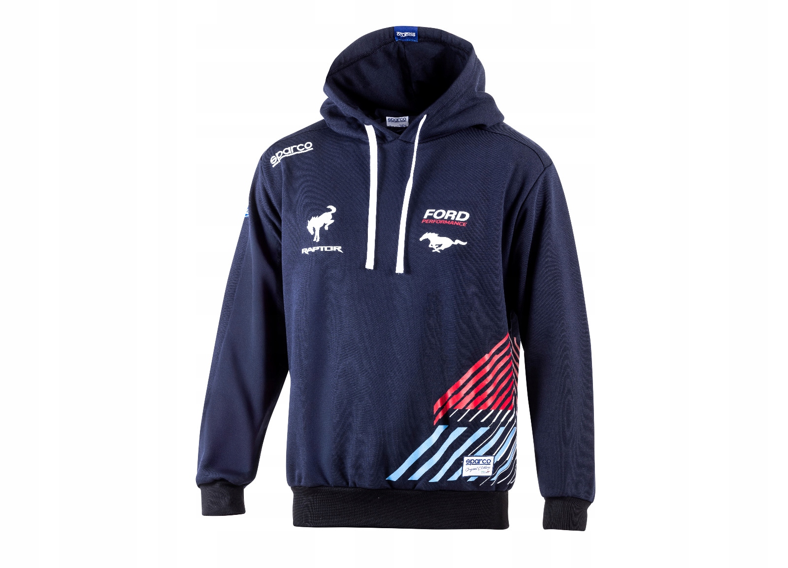 Sparco mikina cez hlavu s kapucňou Ford Performance, farba modrá, veľkosť M