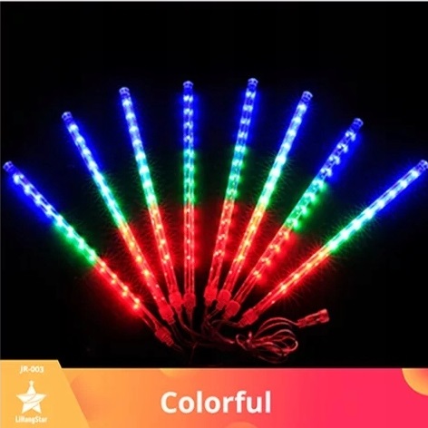 SOPLE METEORY LED LAMPKI PADAJĄCY ŚNIEG MULTIKOLOR