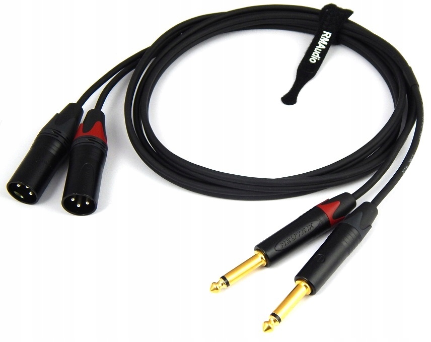 CORDIAL KABEL PRZEWÓD 2x XLR MĘSKI JACK NEUTRIK 3m