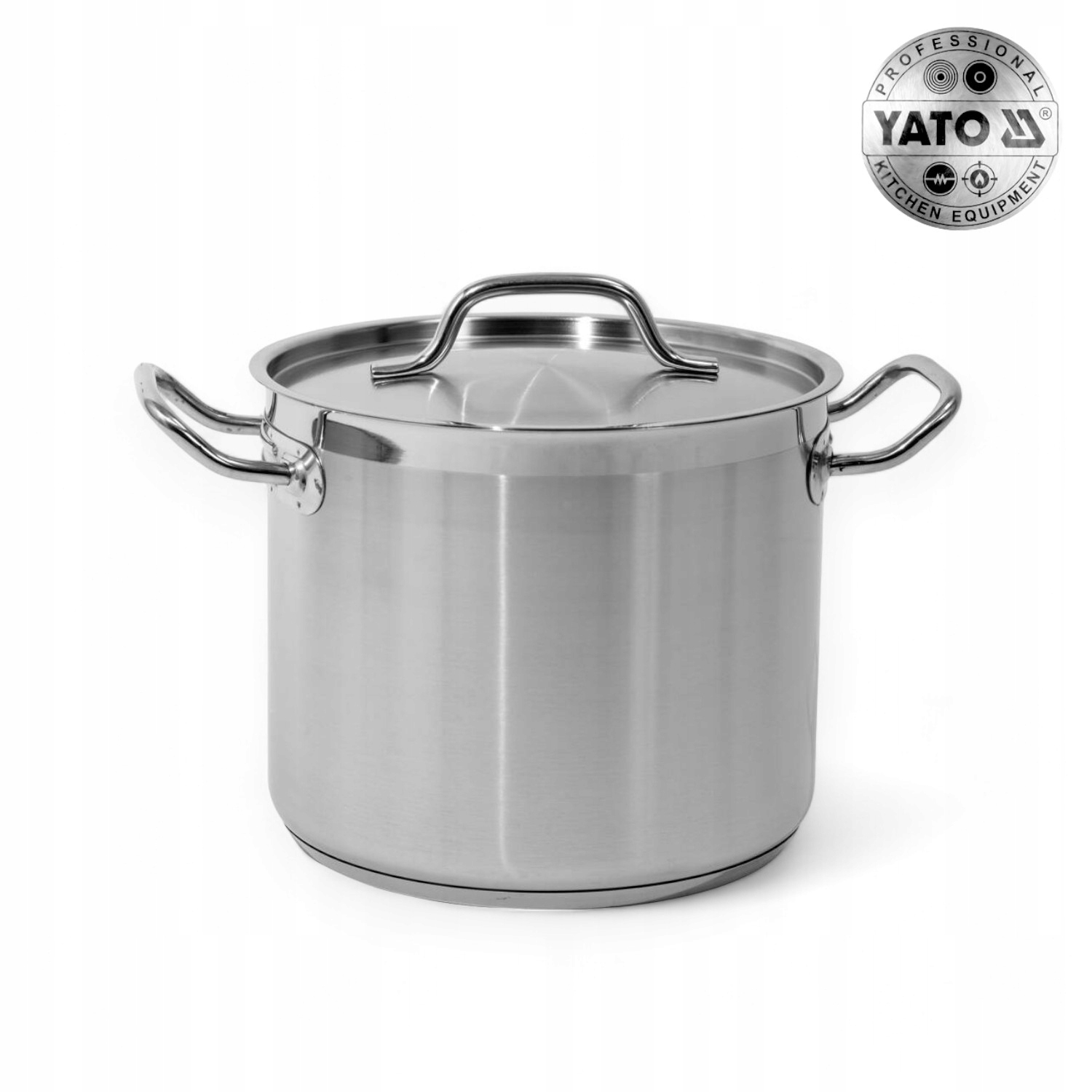 Garnek Wysoki Z Pokrywką Ze Stali Nierdzewnej 24X20CM 9L Yato