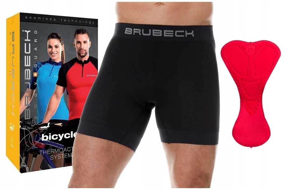 

Brubeck męskie bokserki z wkładką rowerową - XL