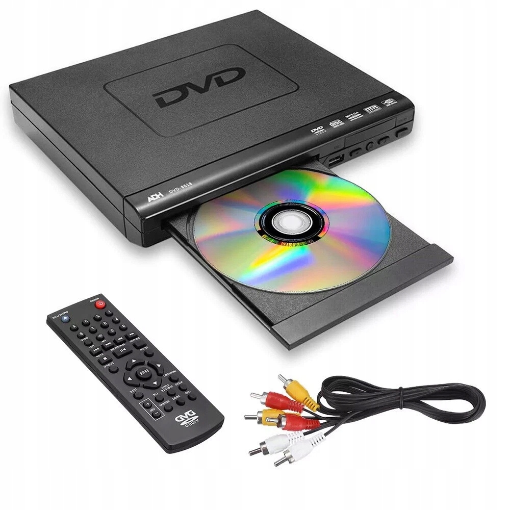 Přehrávač S Dálkovým Ovládáním DVD 15W 480P Čtení Usb Formáty CD DVD VCD Dárek