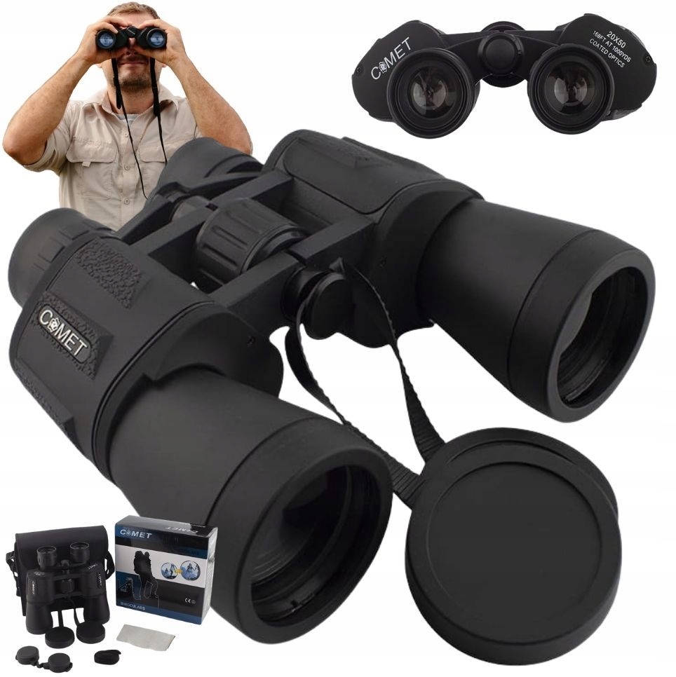 COMET охотничий бинокль 20x50 военный туристический чехол сильный XXL ZOOM