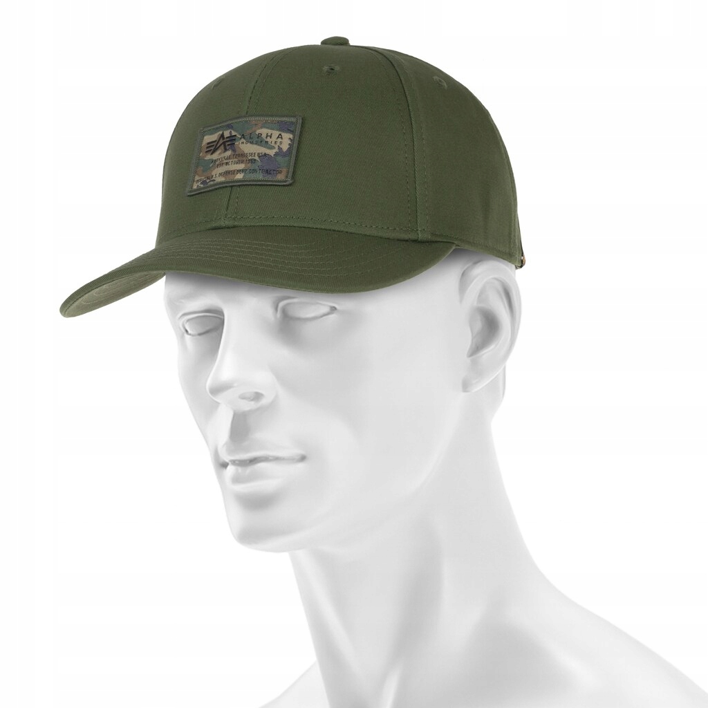 Kšiltovka Alpha Industries Crew Camo Cap Dark Olive