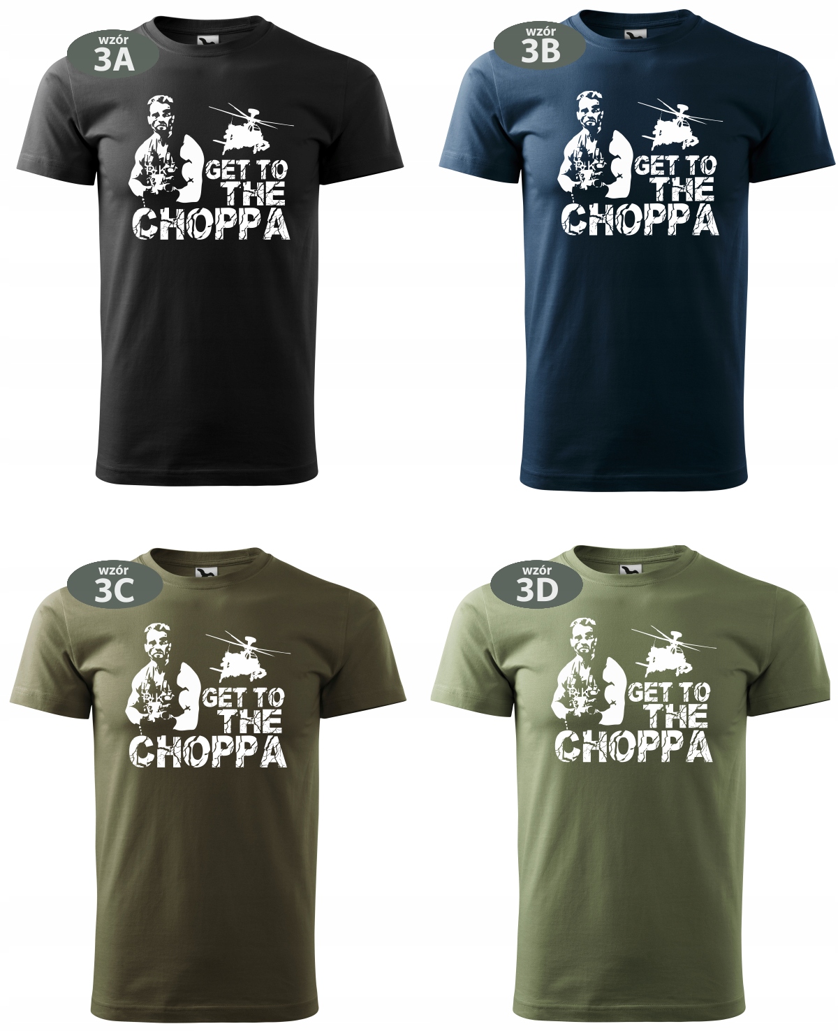 KOSZULKA T-SHIRT GET TO THE CHOPPA ARNOLD PREDATOR Rozmiar XXL