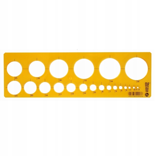 

Szablon do kreślenia okręgów Pratel MemoBe 2-36