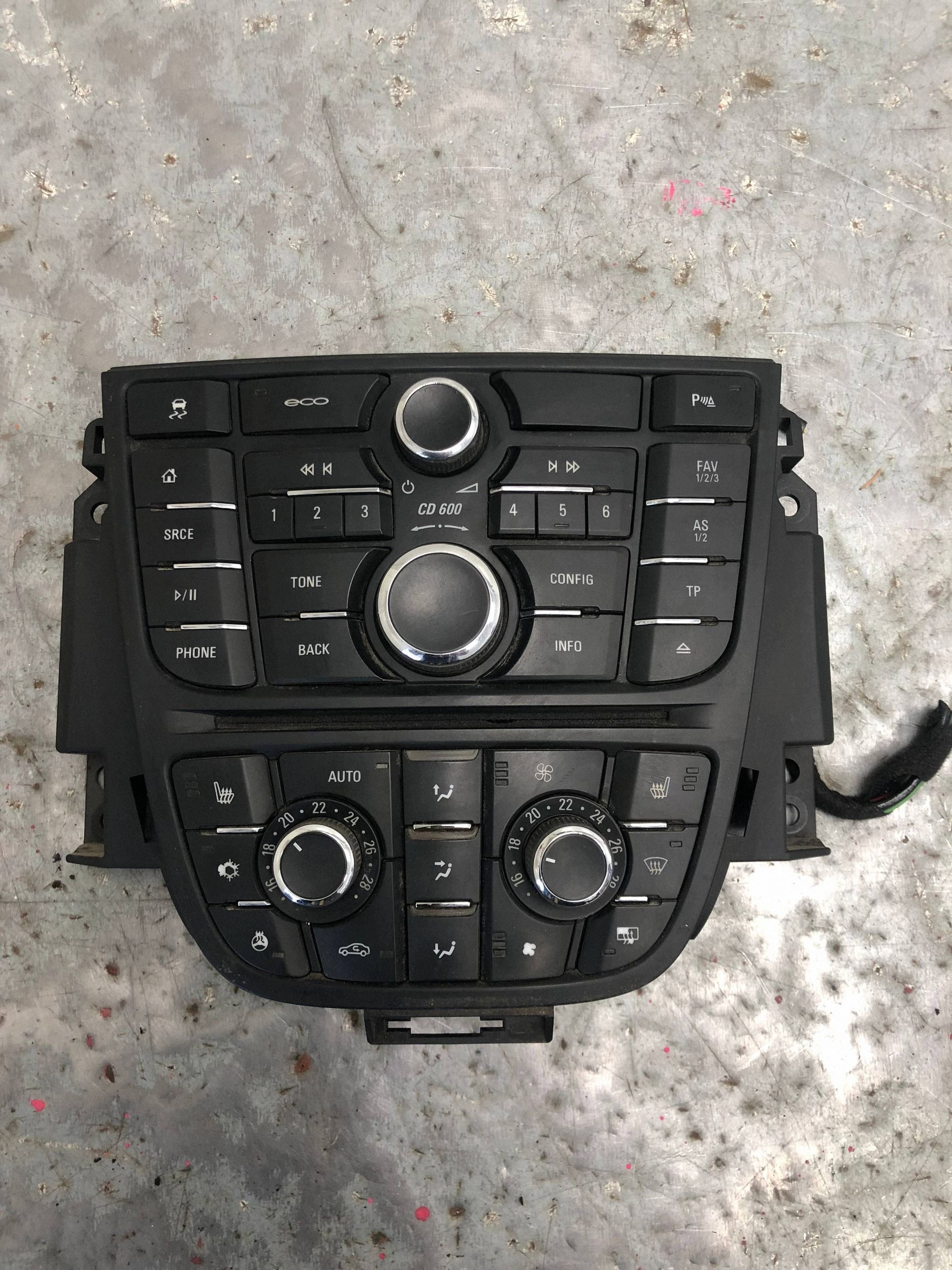 control panel OPEL ASTRA J 13397126 13435144