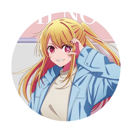 Przypinka Oshi no Ko Ruby 58mm prezent dla fana Anime