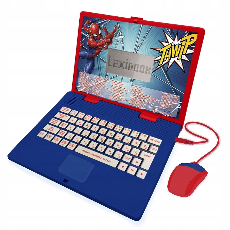 Laptop edukacyjny Lexibook Spiderman ukr/pol/ang komputerek dla dzieci