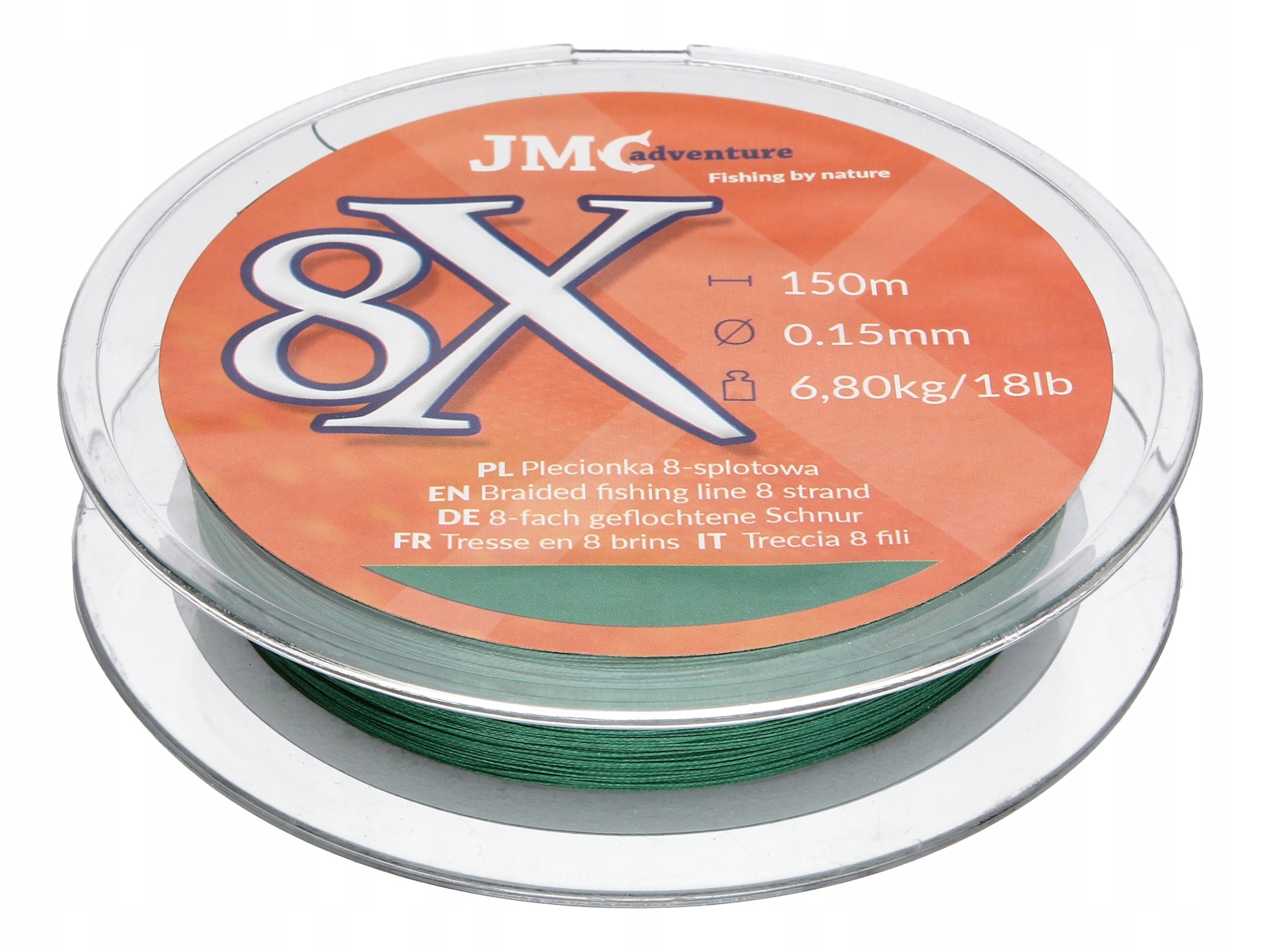 Jmc Adventure Plecionka wędkarska 8X 0.15 MM 150m