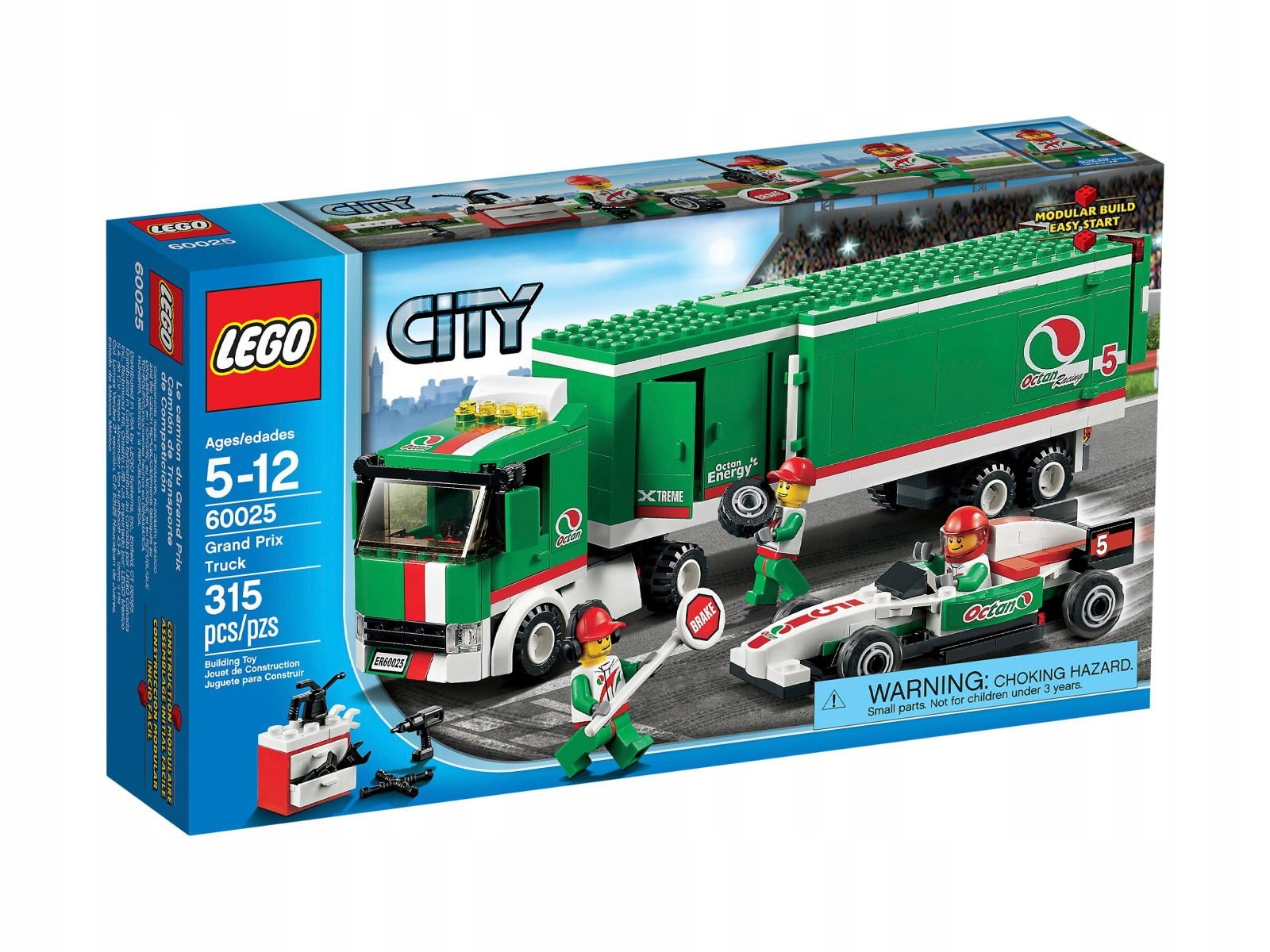 Lego City 60025 Ciężarówka ekipy wyścigowej Nowe