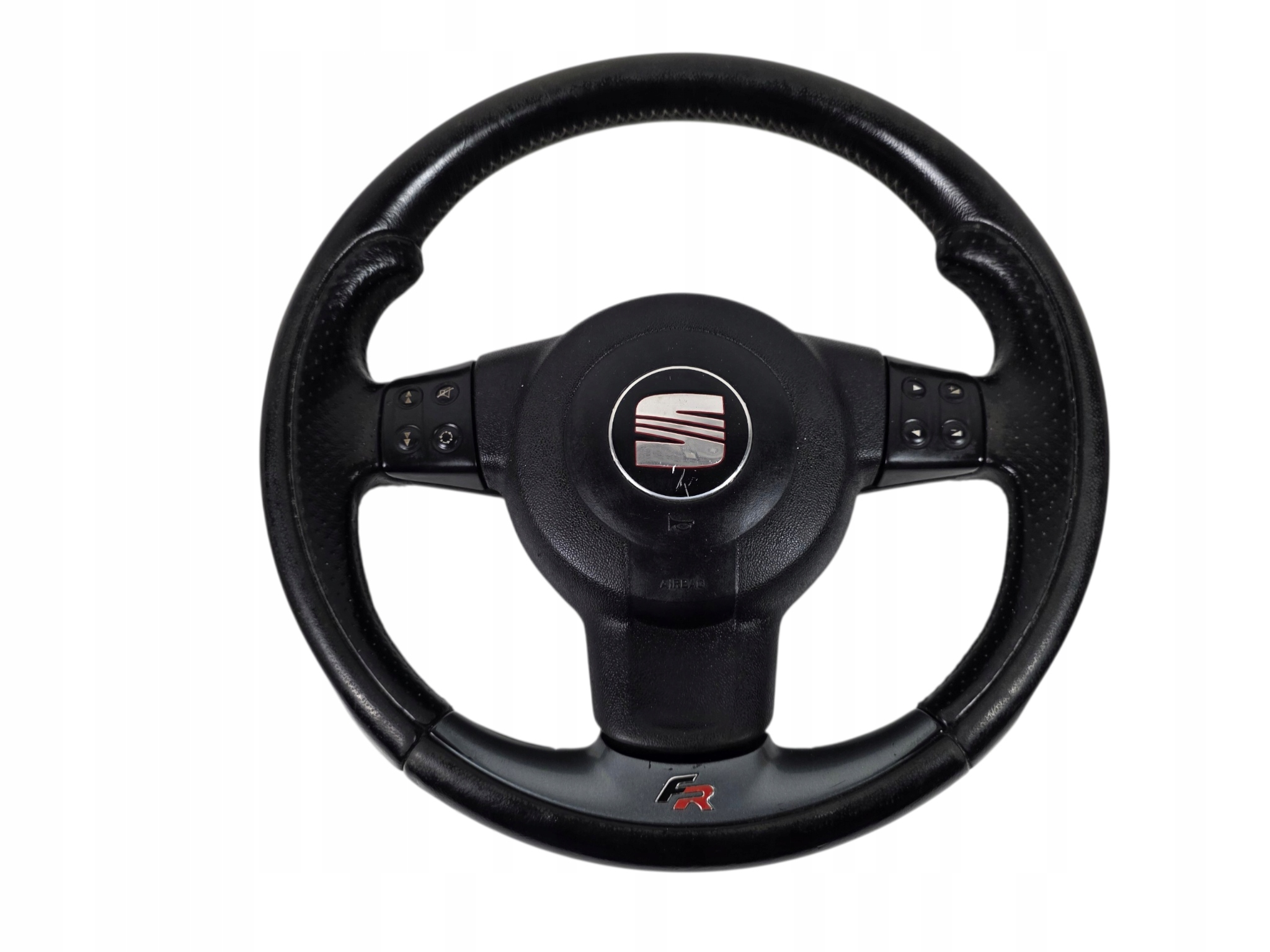 SEAT LEON 2 II FR 2007 steering wheel, leather + airbag ORG. KOMPLET