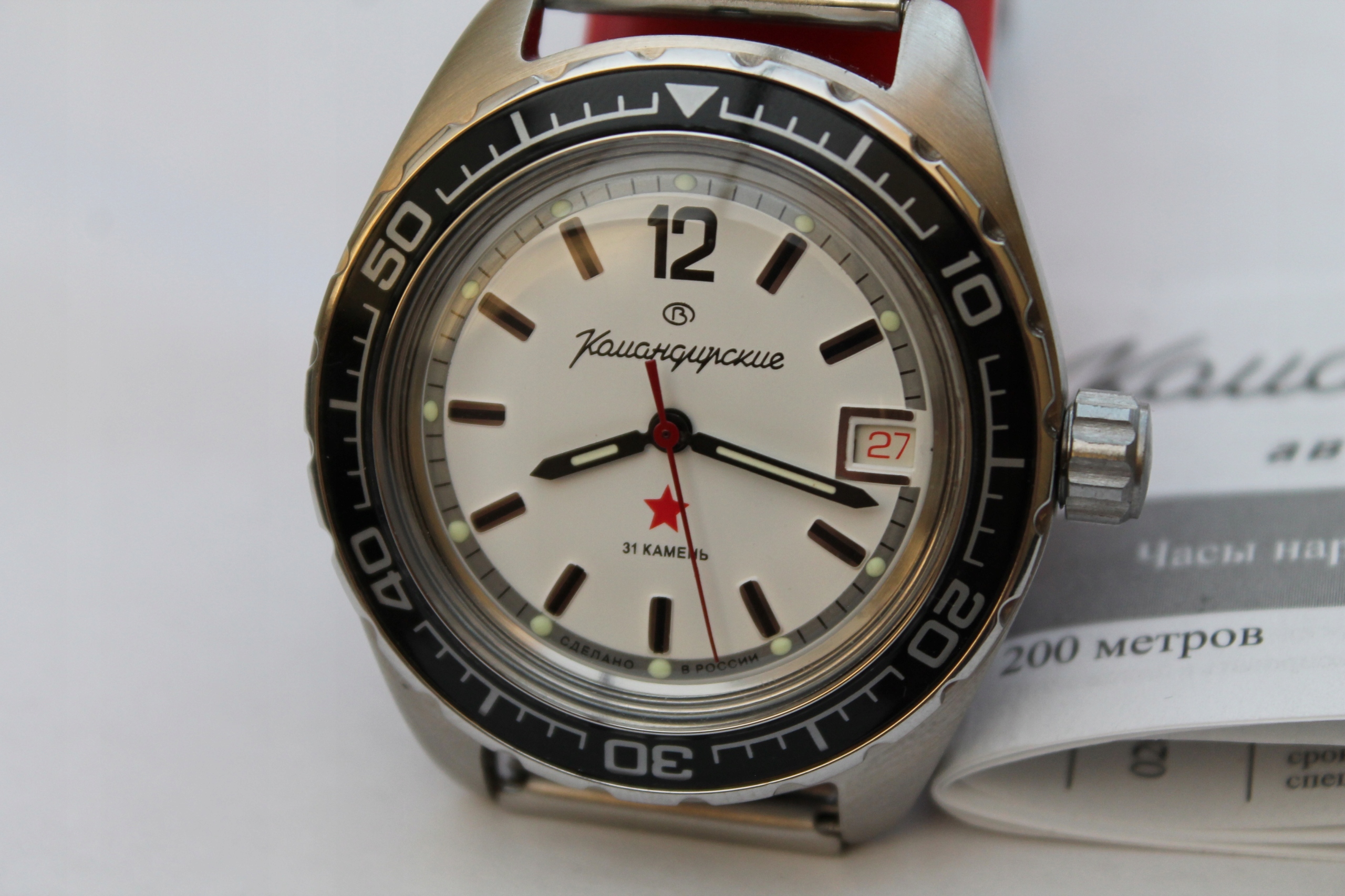 Wostok Vostok K-020 Ocel Automat 200 m Nový 020739