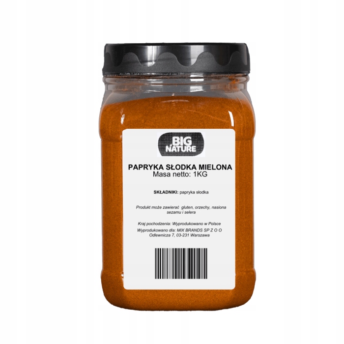 PAPRYKA SŁODKA MIELONA 1KG — 2