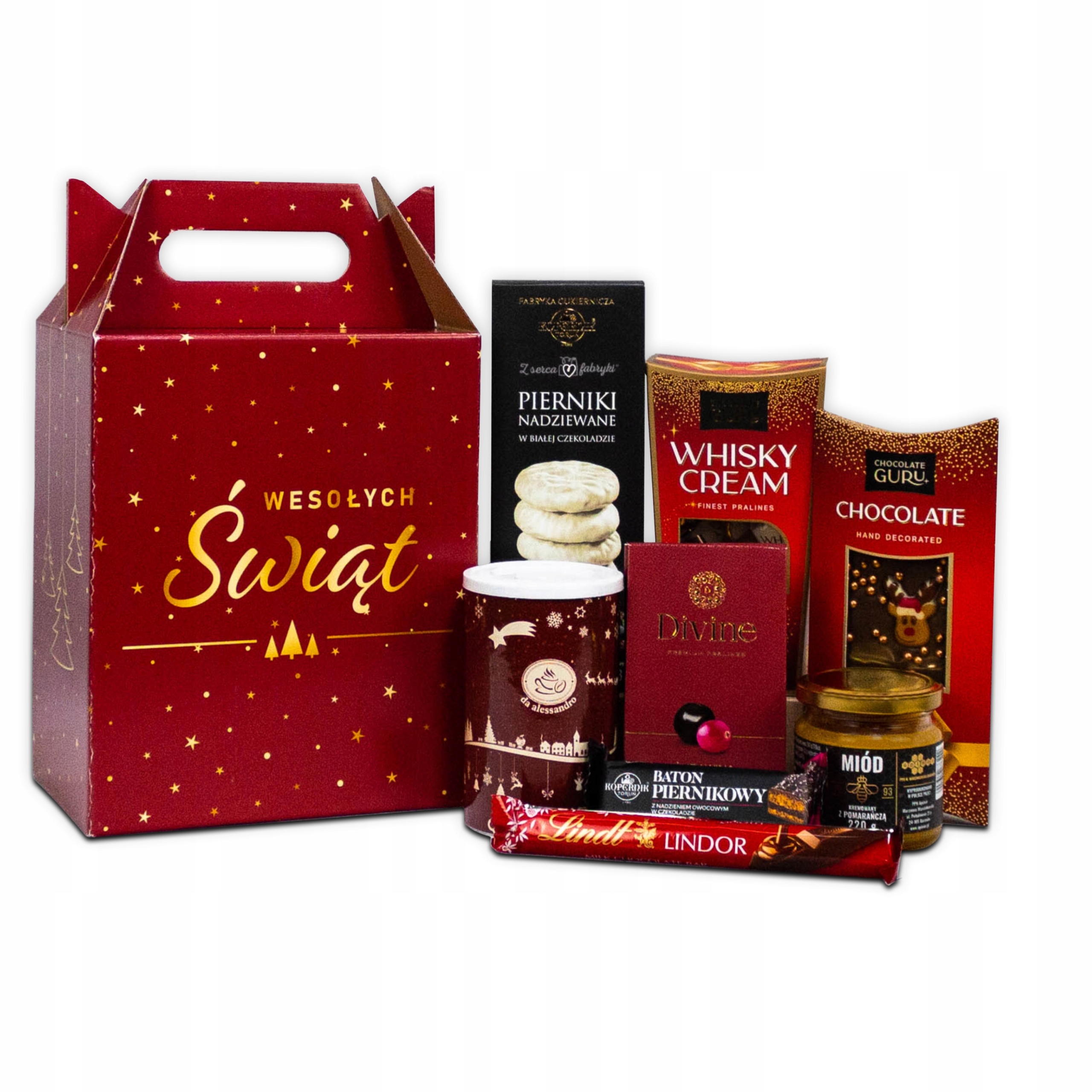 Levně Elegantní Vánoční Sada perníky , čokoláda , čaj , sladkosti Lindt