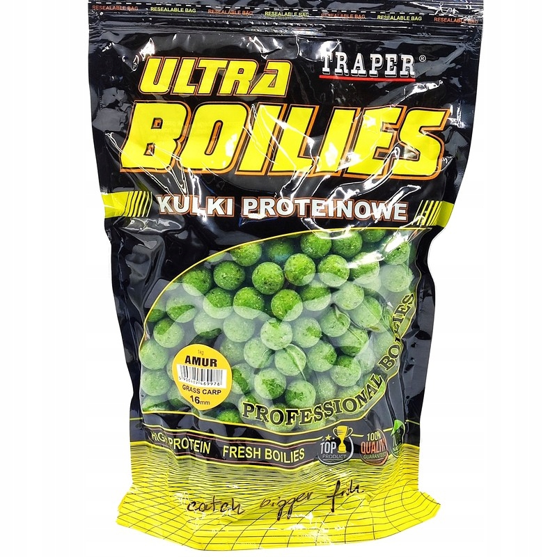 Karpiowe Kulki Zanętowe Traper Ultra Amur 16mm 1kg Śliwka Zielone Świeże