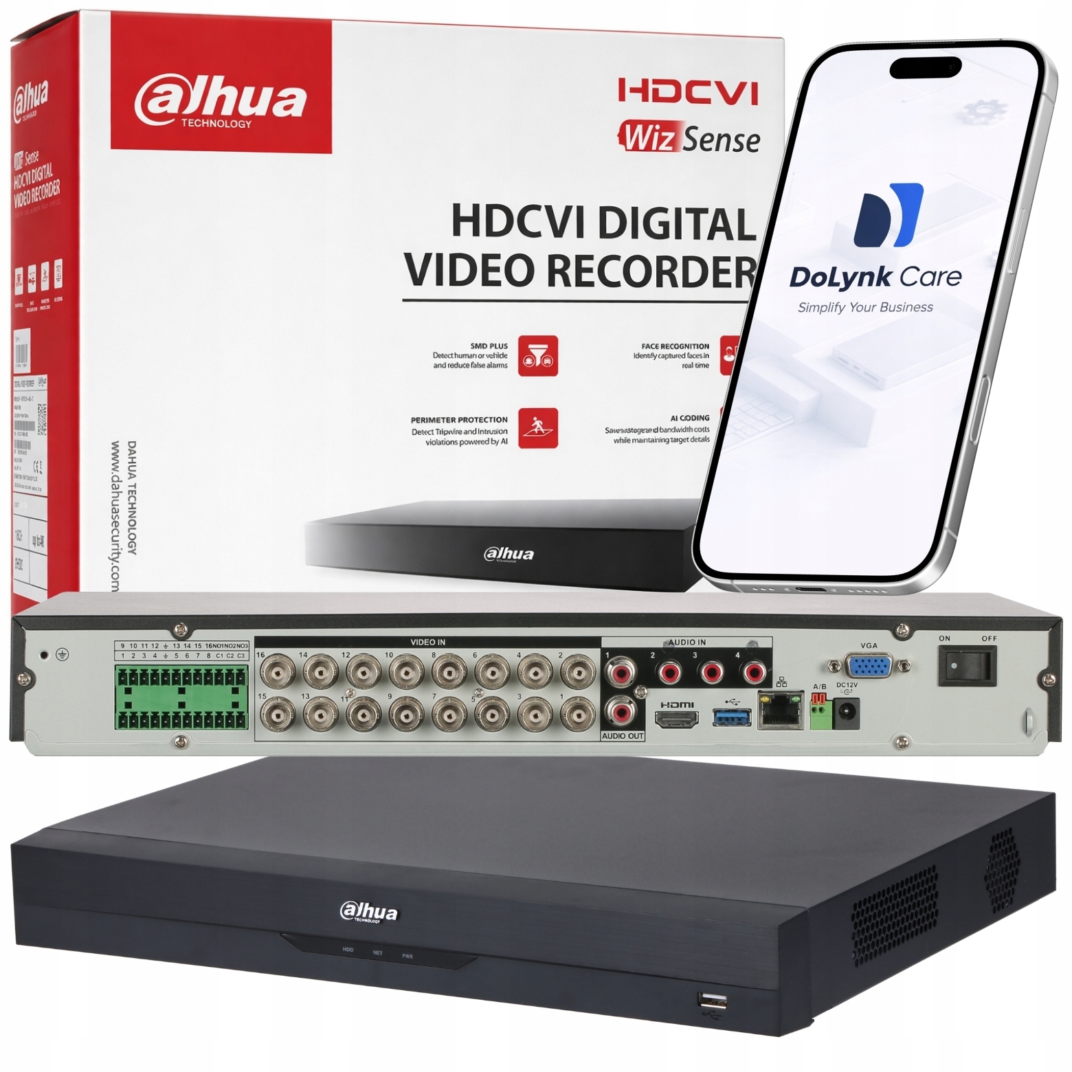 Rejestrator hybrydowy Dahua XVR5216A-4KL-I3 8Mpx AnalogHD Ip 16-kanałowy