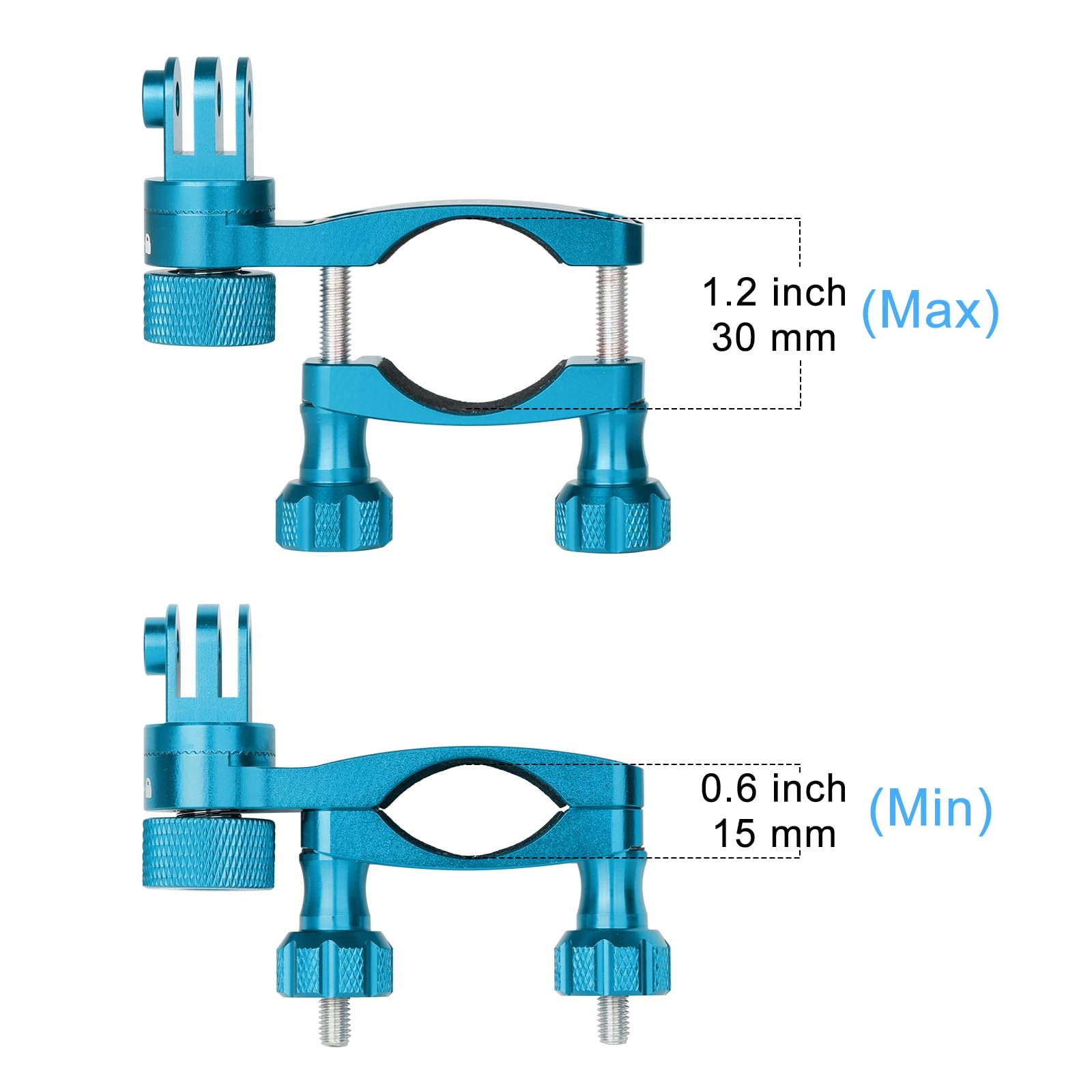 HSU Uchwyt Rowerowy 360° Do GoPro Hero 12-3 Niebieski — miniatura 5