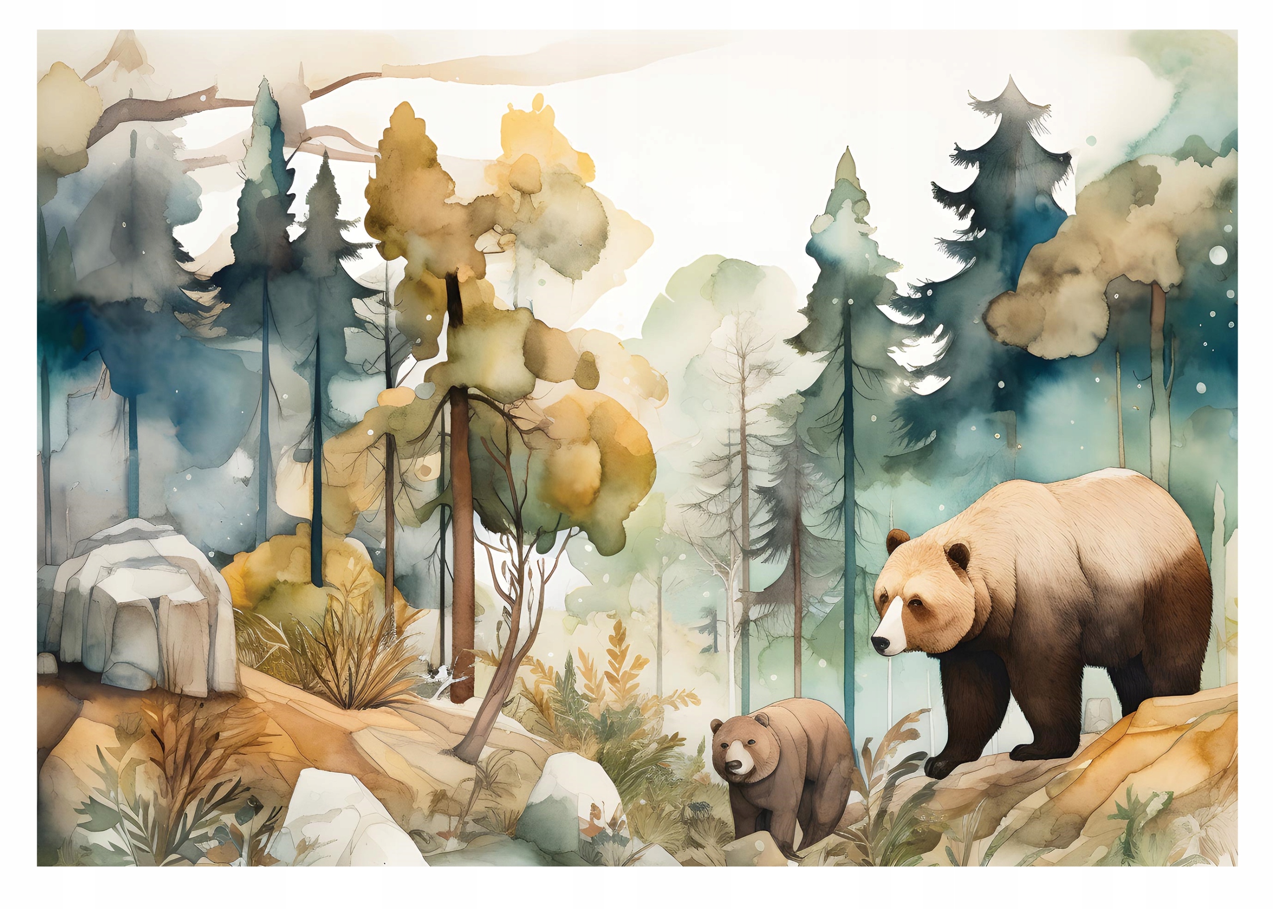 Fototapeta do dětského pokoje Zvířata Les 254x184