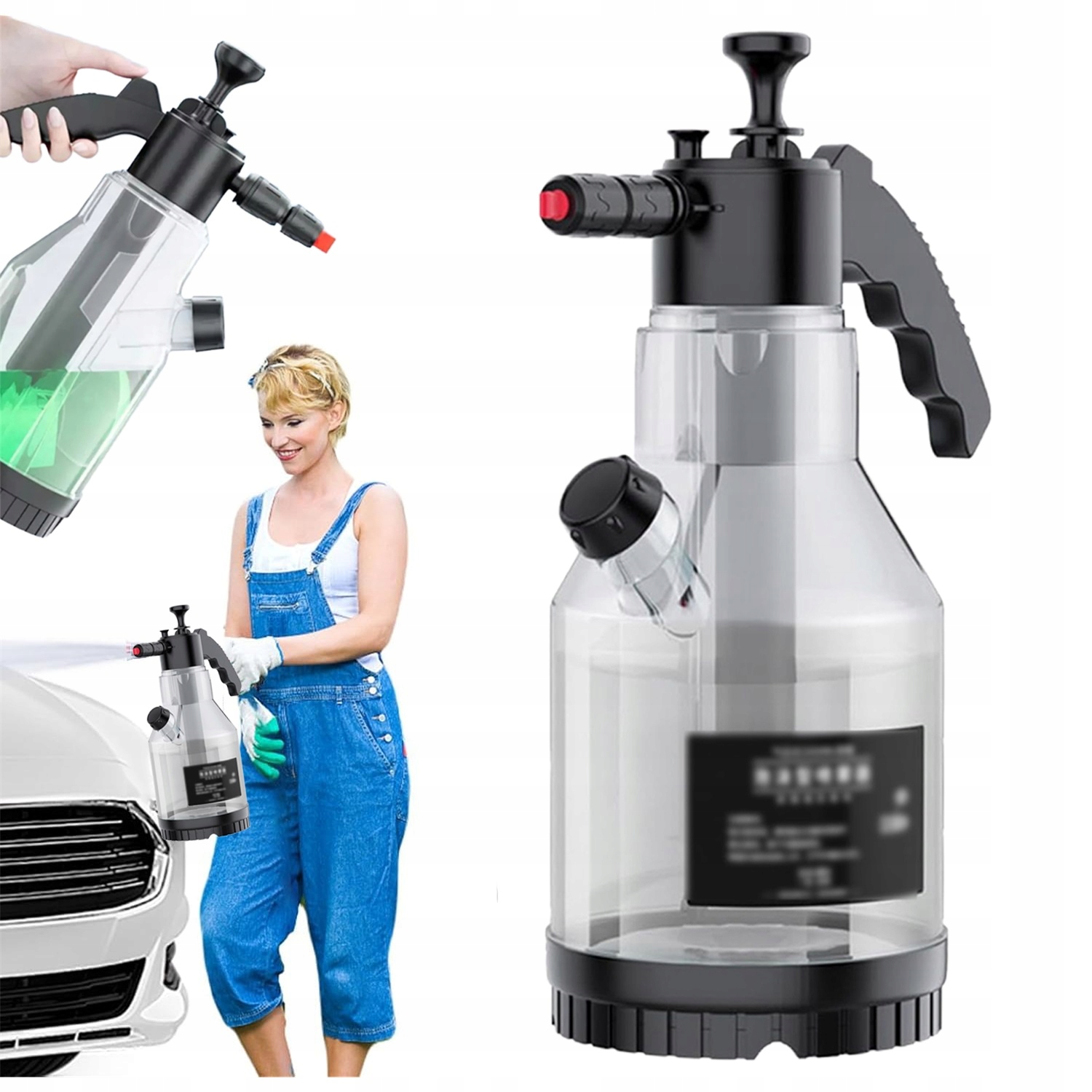 Ciśnieniowy Opryskiwacz Ręczny 2L Pianownica Spryskiwacz Atomizer Do Auta