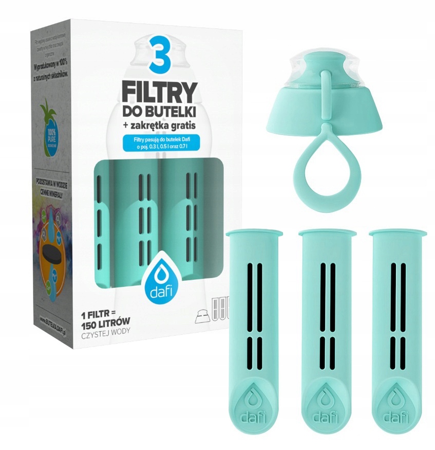 

3pak filtrów do butelki Dafi zakrętka