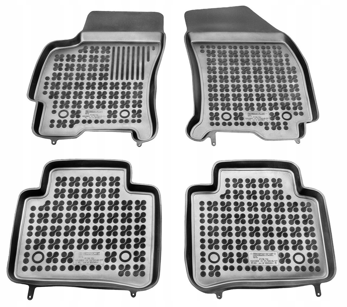 Gumové autokoberce Ford Mondeo III, 2000-2007