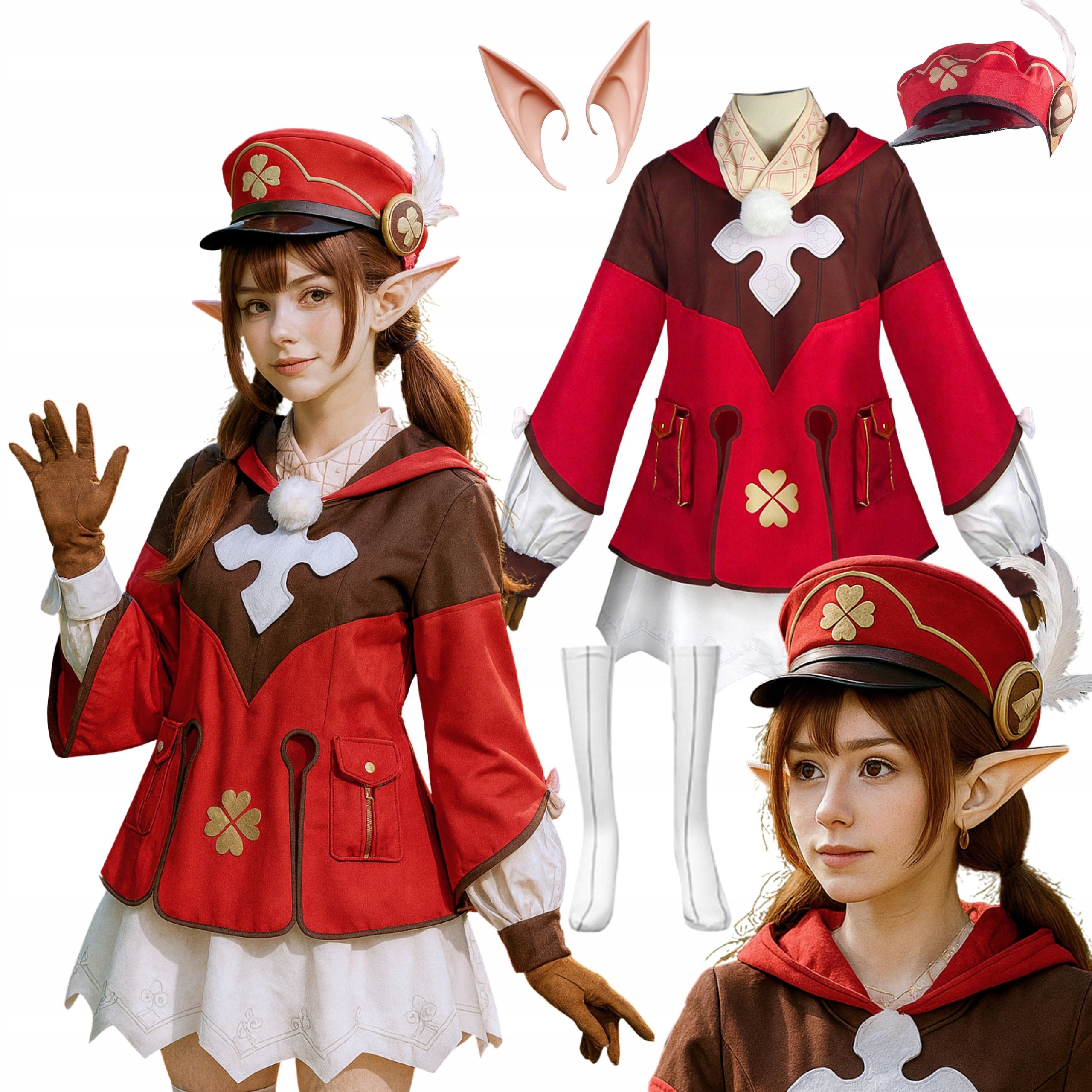 Kostým Převlek Elf Lesní Skřítek Víla Uši Ples Karneval Kostým 170 176