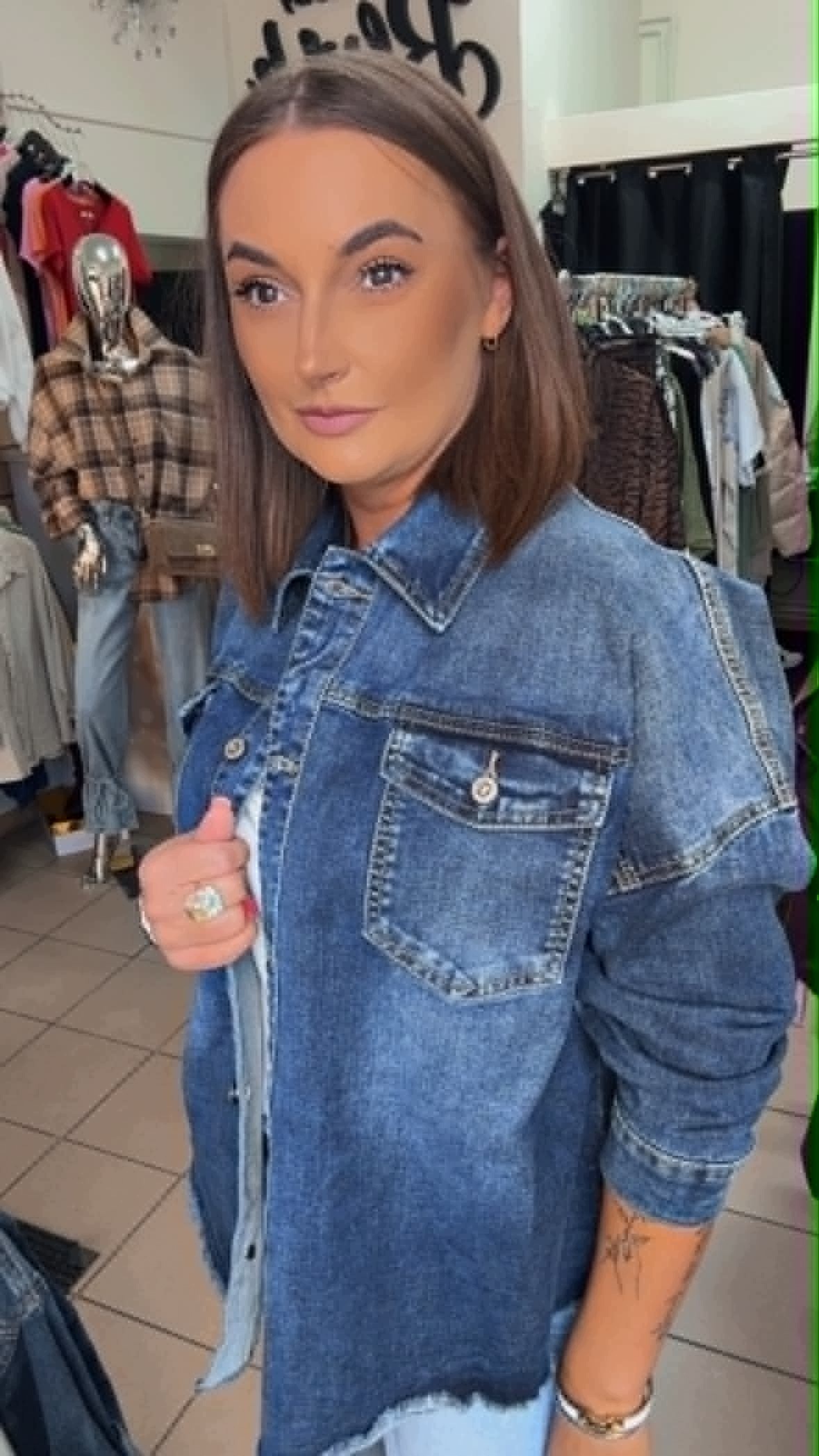 Dámská košile, bunda, přehoz Jeans velikost (s), M, L, xl