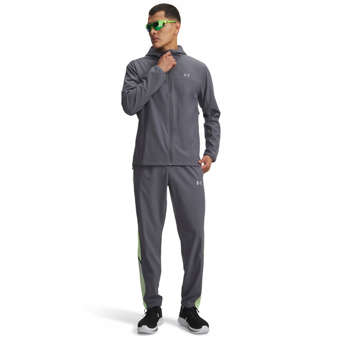 Męskie spodnie do biegania Under Armour Ua Velociti Storm Pant Szary M