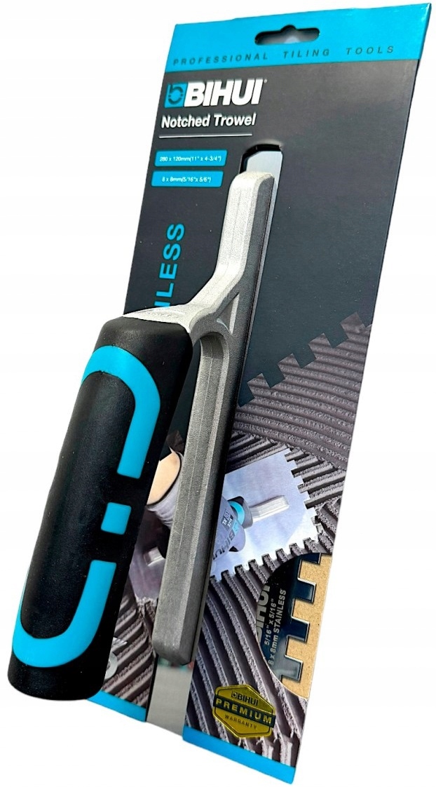 BIHUI Rajberka nierdzewna zębata 280 x 120 x 8 mm PTSB08