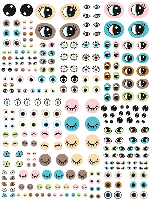 

Papier do decoupage Oczy różne 30 x 40 cm FDA735,