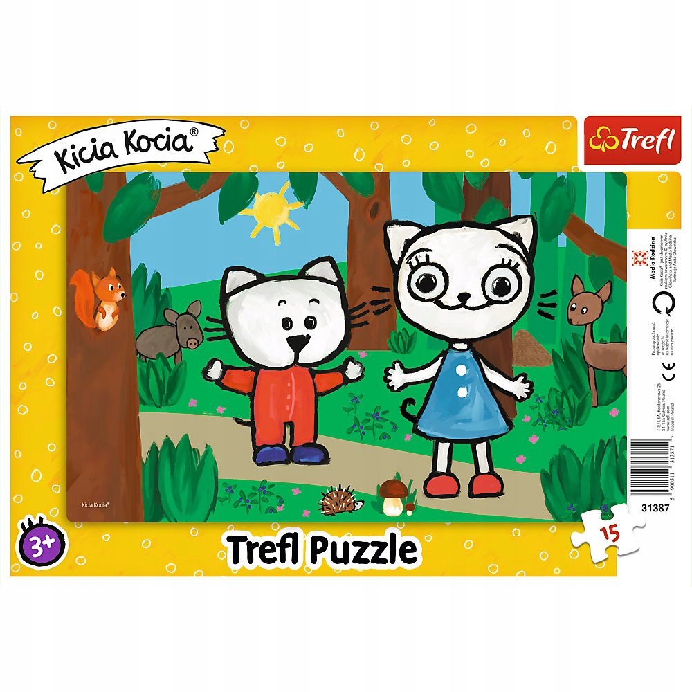 

Puzzle ramkowe 15 Kicia Kocia w lesie Trefl 31387