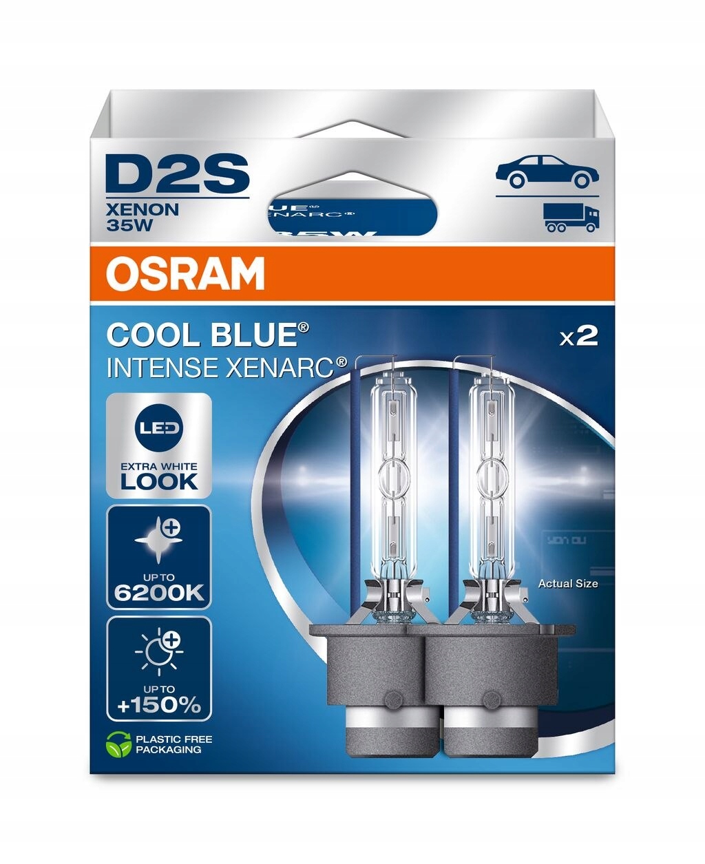 Žiarovka Cool Blue Intense D2S 85V/35W P32D-2, 6200K 2KS Osram 66240CBN-2HB