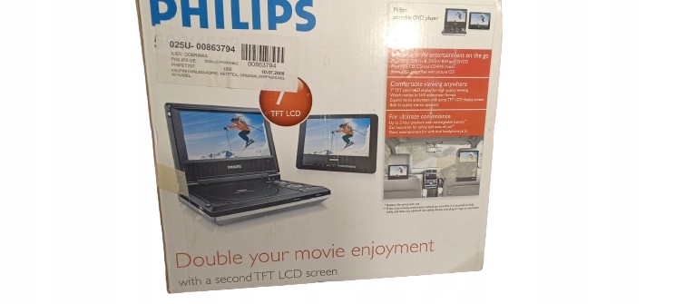 Przenośny odtwarzacz DVD Philips Przenośny odtwarzacz DVD PET742/12