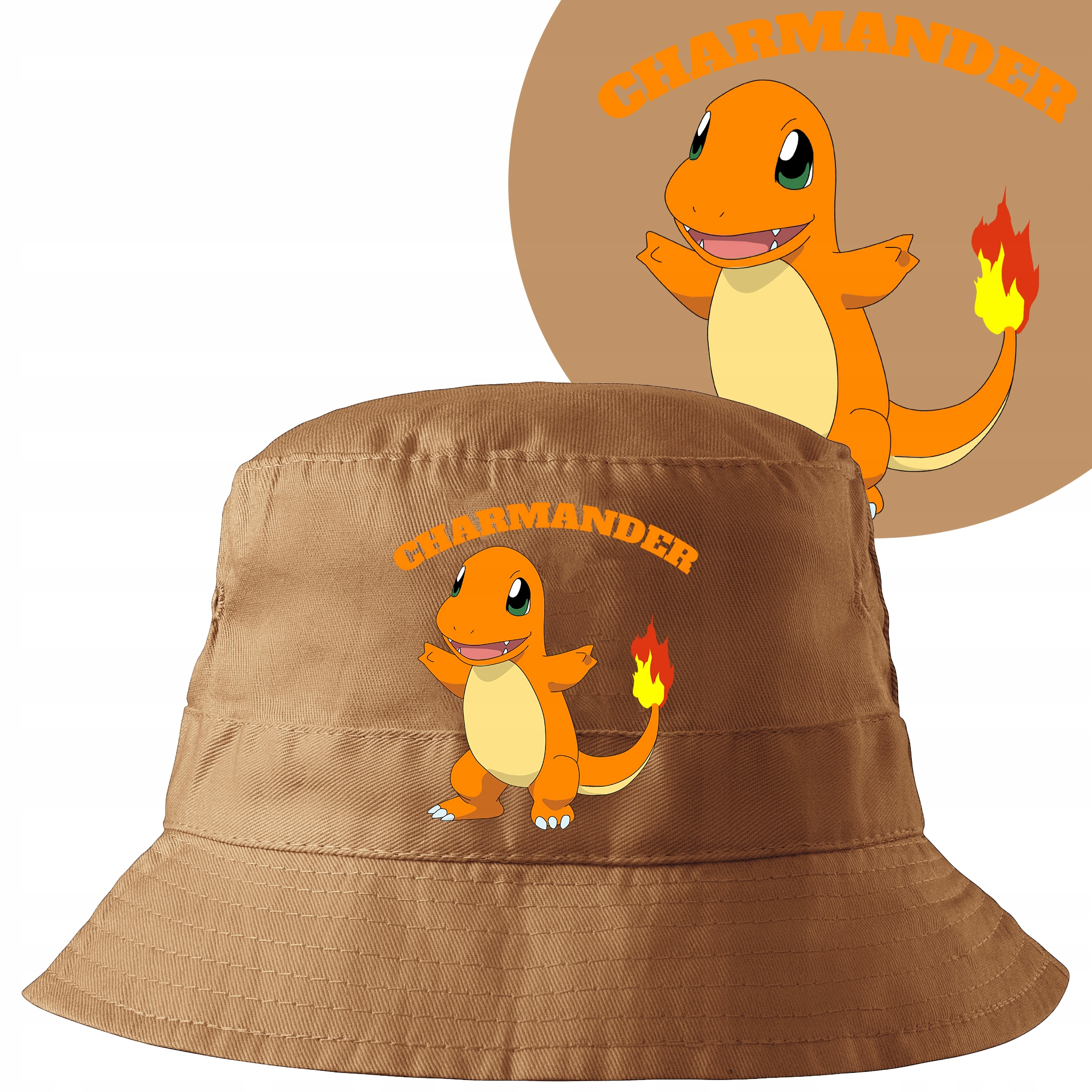 

Kapelusz Bucket Hat Pokemon Beż Nastolatek Wzór