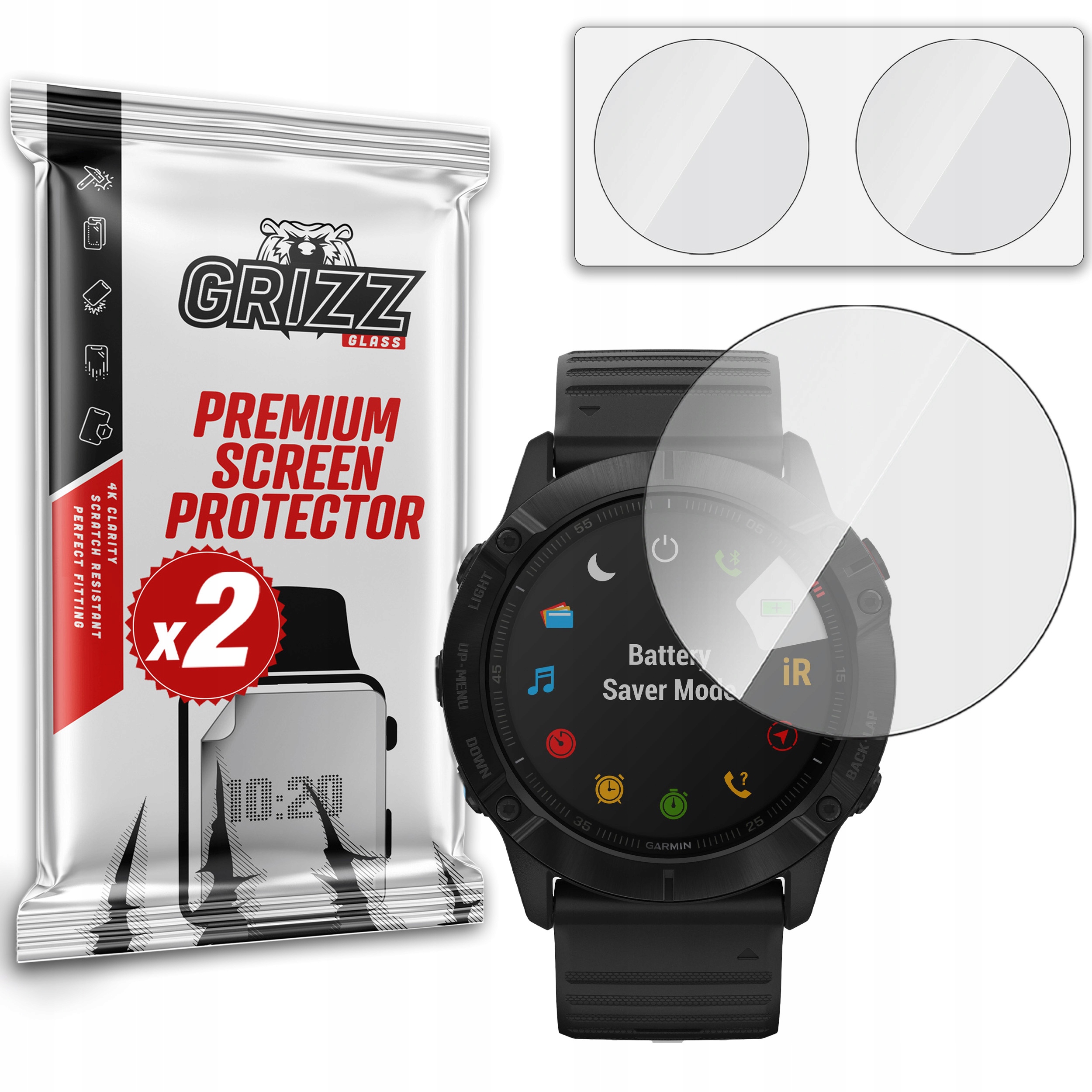 Niepękające szkło do Garmin Fenix 6x 6x Pro