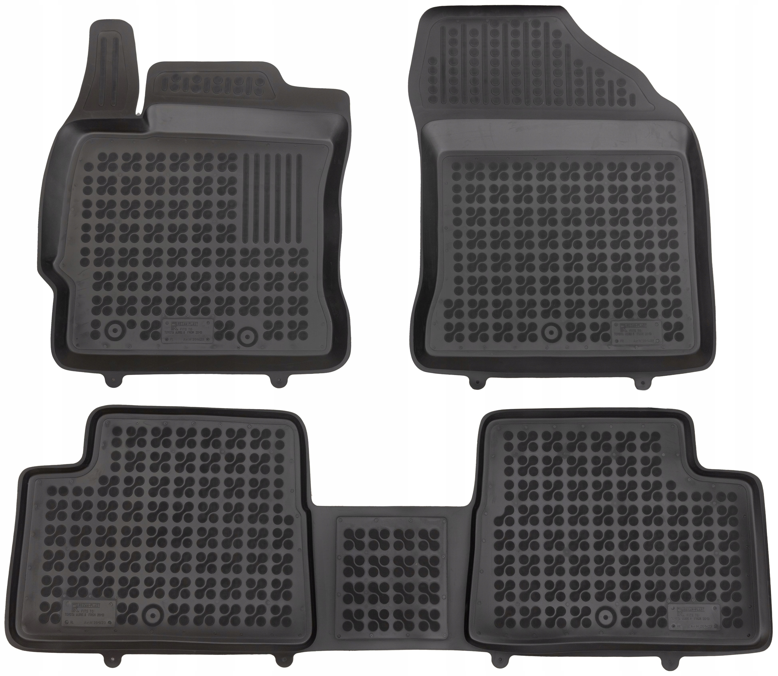 Dywaniki czarne do Toyota Auris II 2012-2018