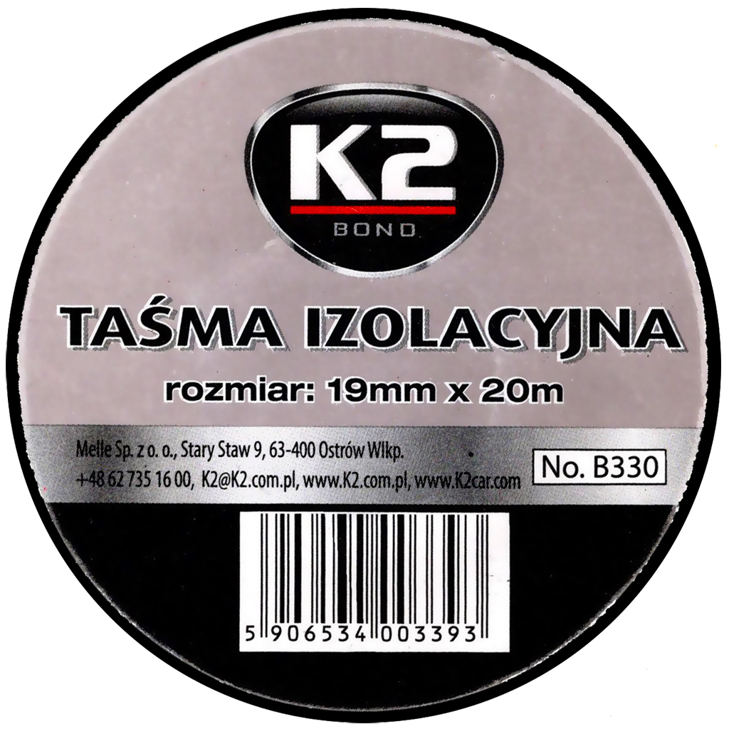 

K2 Taśma Izolacyjna Duża Elastyczna 19 MM X 20 M