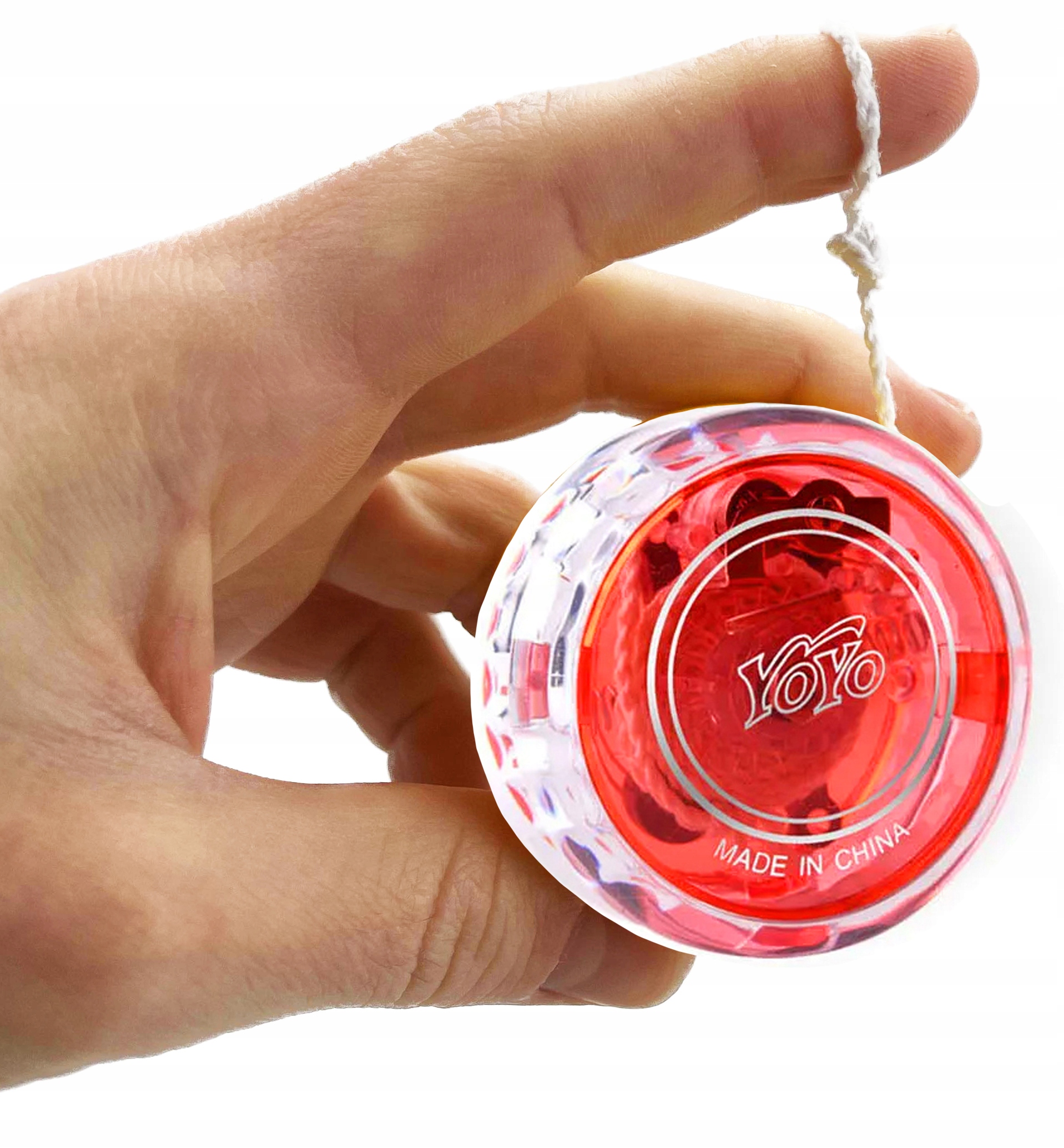 JOJO GRA ZRĘCZNOŚCIOWA YOYO ZABAWKA ŚWIECĄCE CZERWONY JO-JO NA POCZĄTEK EAN (GTIN) 5901353115678