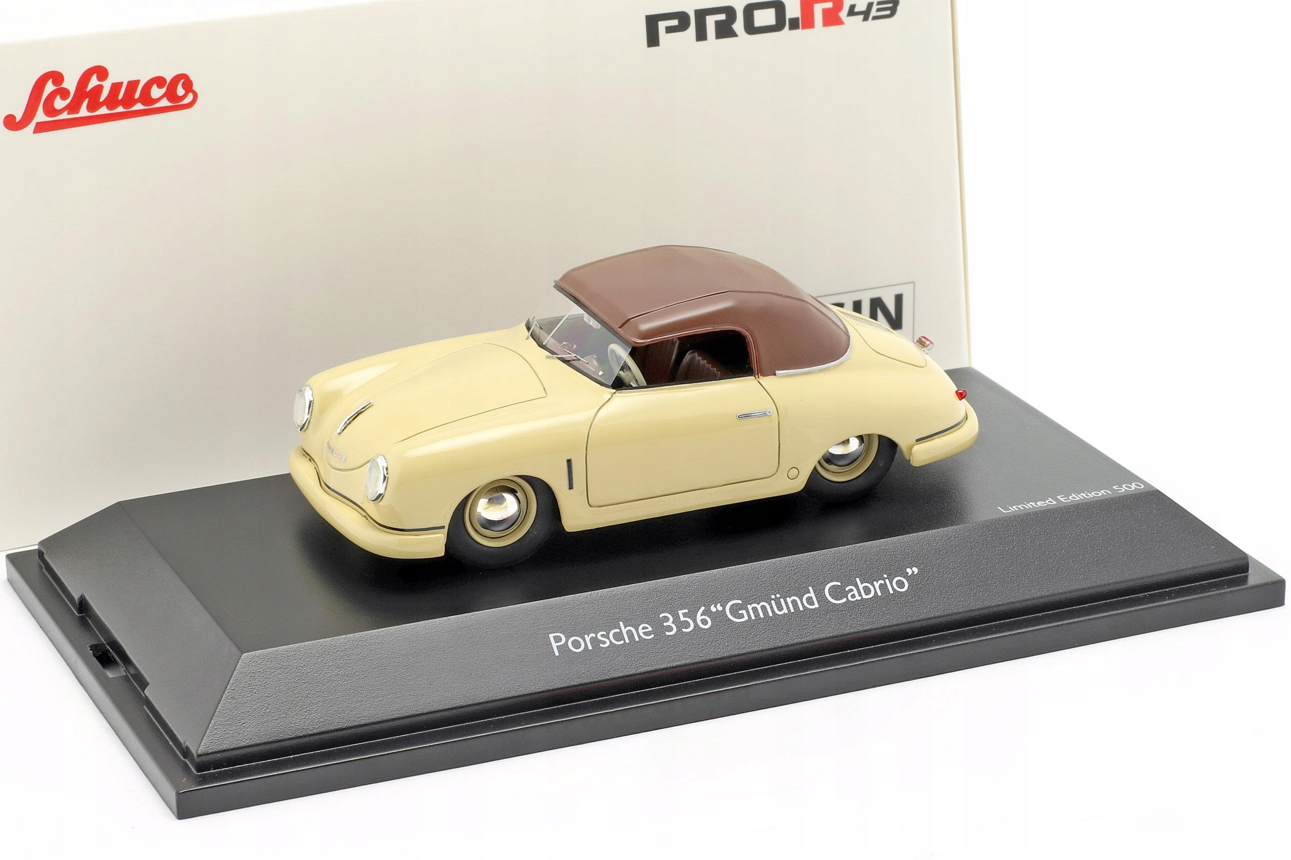 Porsche 356 Gmund Cabrio 1949 Béžová Schuco 1:43