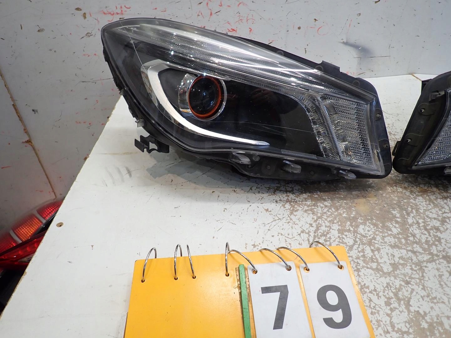 light front front right MERCEDES CLA W117 2013- A1179068000 ORANGE