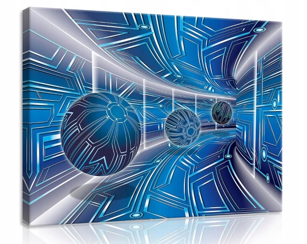 Obraz 80x60 Geometrický tunel Abstrakce pro moderní interiér