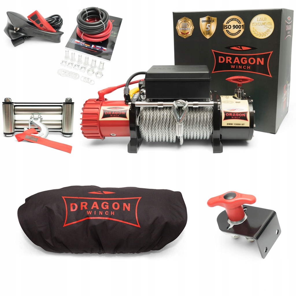 

Wyciągarka 12V Dragon Winch Samochodowa Laweta 6T